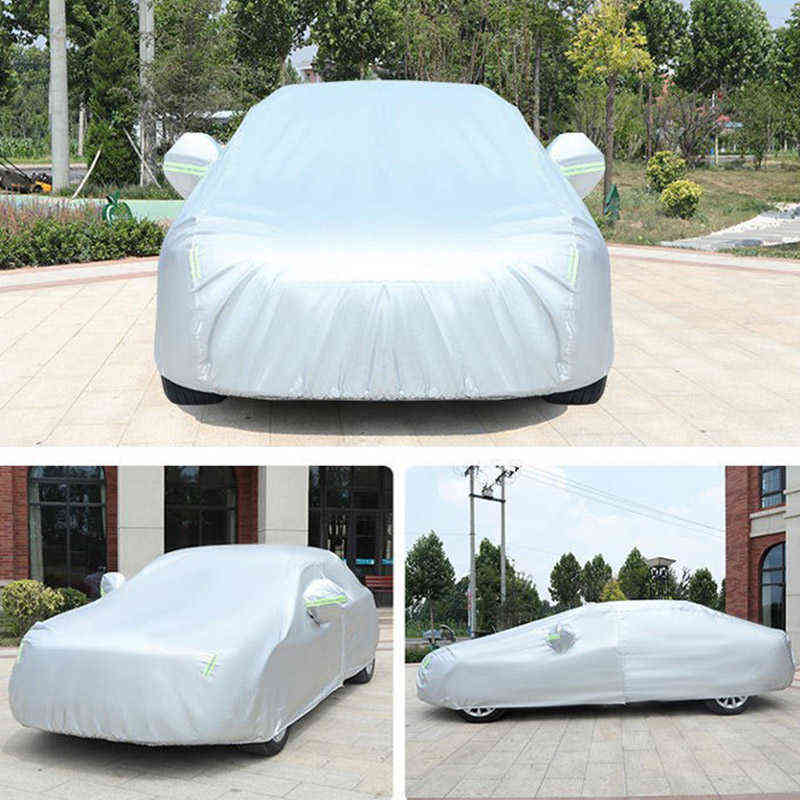 Exterior Car Cover Outdoor Protection Full Car Covers Snow Cover Sunshade Waterproof Dustproof Universal for Hatchback Sedan SUV W220322