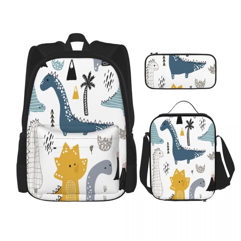 Backpack Hand Drawn Dinosaurs School Bag Set For Teenagers Girls Boys Student Travel Book Kids Mochila, Black 4
Backpack Hand Drawn Dinosaurs School Bag Set For Teenagers Girls Boys Student Travel Book Kids Mochila, Black 4
