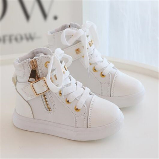 Spring Autumn Children's Casual Sneakers Canvas Shoes kids Soft Sole Medium High Top Sports Shoes Boys Girls Board Shoe