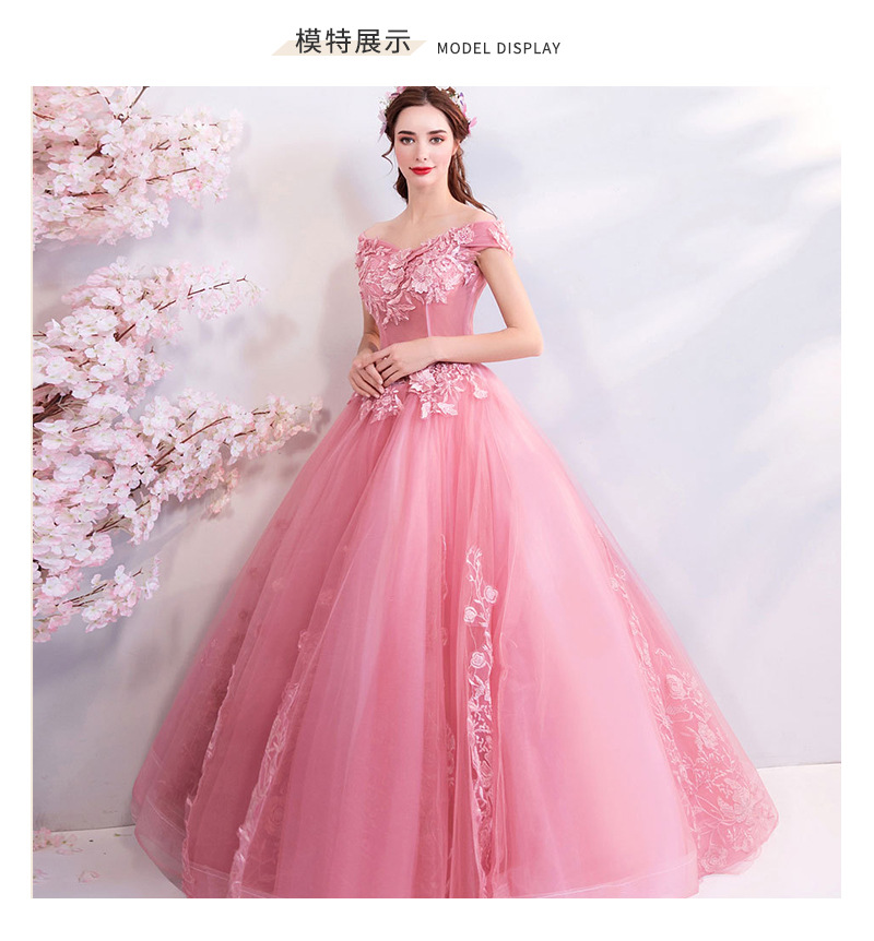 Pink Dubai Elegant Long Sleeves A-Line Wedding Dresses Sheer Crew Neck Lace Appliques Beaded Vestios De Novia Bridal Gowns With Buttons 403
