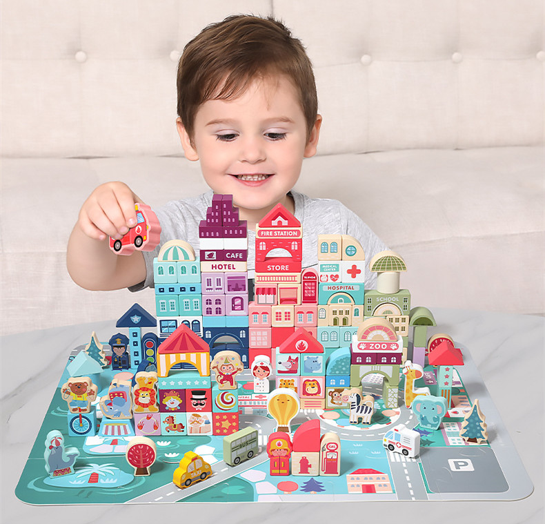 Wholesale Model Building Kits Colour Wooden Toys City Traffic Scenes Geometric Shape Assembled Building Blocks Early Educational For Kids
Wholesale Model Building Kits Colour Wooden Toys City Traffic Scenes Geometric Shape Assembled Building Blocks Early Educational For Kids