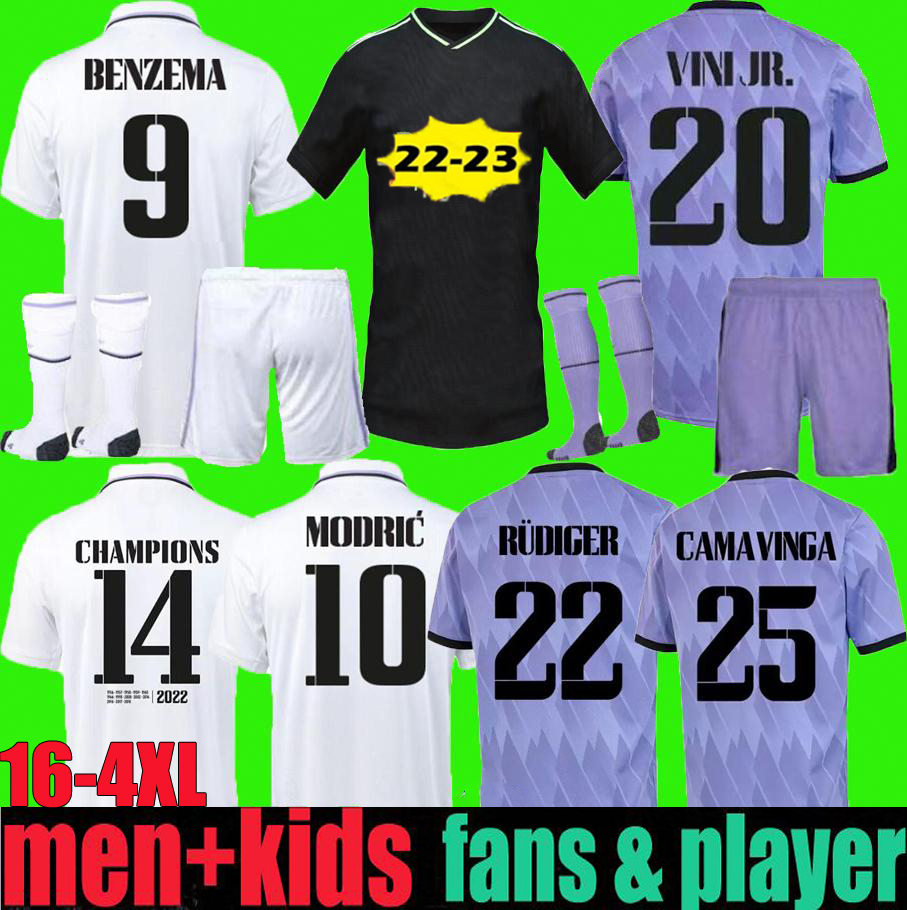 BENZEMA soccer jersey 22 23 football shirt VINI JR CAMAVINGA TCHOUAMENI ALABA HAZARD ASENSIO MODRIC KROOS REAL MADRIDS camiseta men kids kit 2022 2023 uniforms 16-4XL, Kit+sock
BENZEMA soccer jersey 22 23 football shirt VINI JR CAMAVINGA TCHOUAMENI ALABA HAZARD ASENSIO MODRIC KROOS REAL MADRIDS camiseta men kids kit 2022 2023 uniforms 16-4XL, Kit+sock
