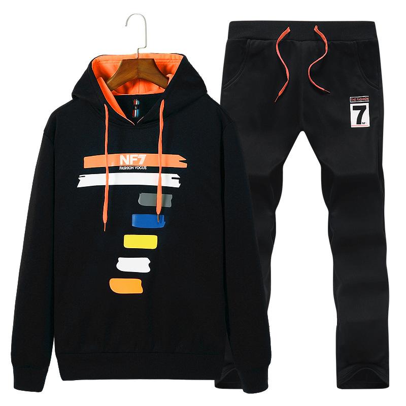 Men's Tracksuits Teenager Style Spring And Autumn Sports Set Men Hooded Pullover 7 Words Printed Long-sleeved Sweater Wear, Blue-qyk99
Men's Tracksuits Teenager Style Spring And Autumn Sports Set Men Hooded Pullover 7 Words Printed Long-sleeved Sweater Wear, Blue-qyk99