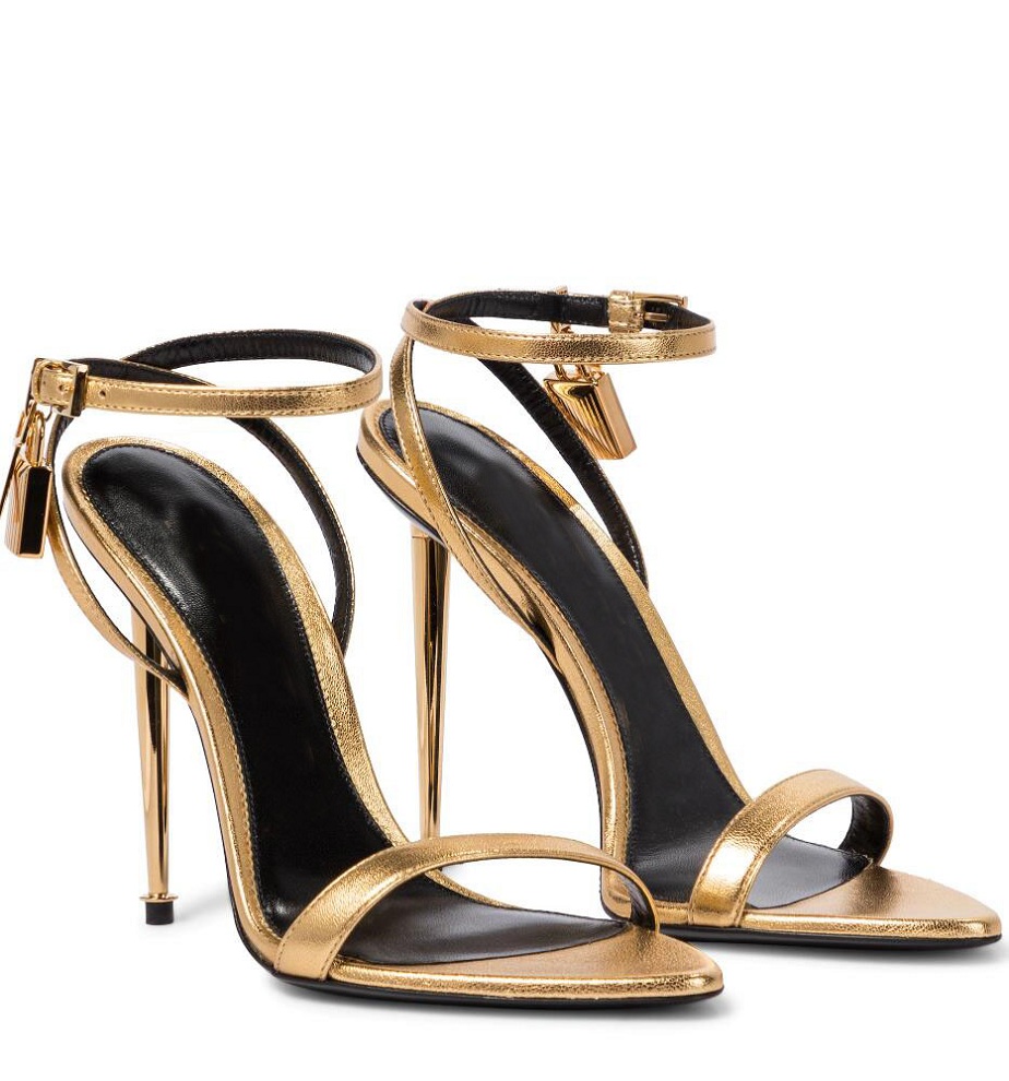 Gold-tone Key & Lock Padlock Pointy FORDs Gold Chain Link Sandals Shoes Naked Women Luxury Designer Lady High-heeled Party Wedding Gladiator Sandalias, 22
Gold-tone Key & Lock Padlock Pointy FORDs Gold Chain Link Sandals Shoes Naked Women Luxury Designer Lady High-heeled Party Wedding Gladiator Sandalias, 22