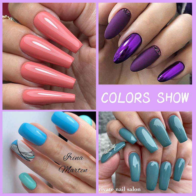 8.5ml Glitter UV Gel Nail Polish 100 Colors Spring Summer Color Varnishes Sequins Soak Off Hybrid Lacquers Varnish Colorful Nails DIY Art Decoration - view 5