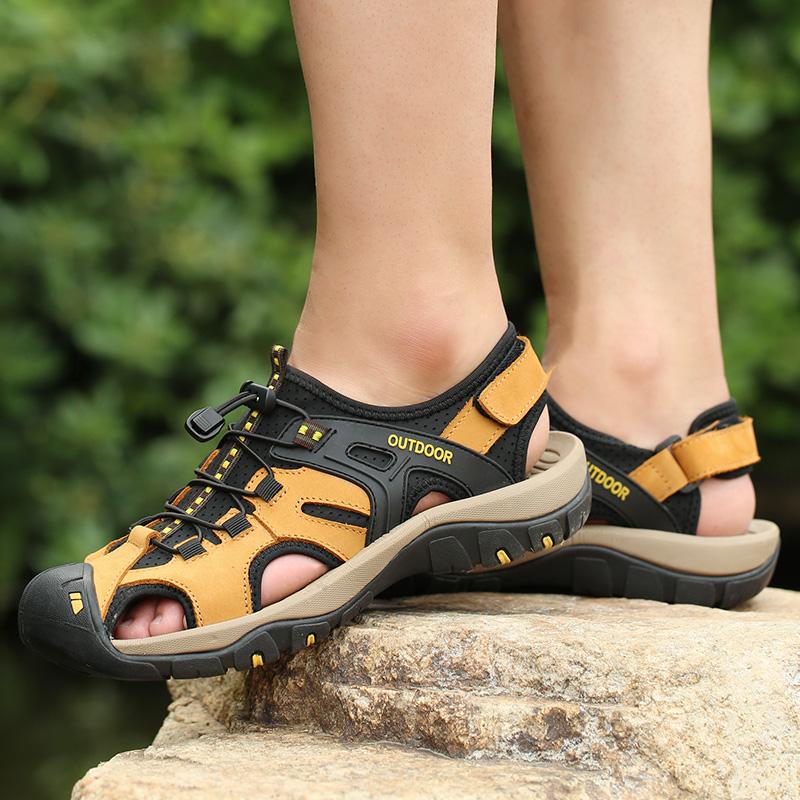 Sandals Men's Sports 2022 Summer Breathable Genuine Leather Male Casual Beach Shoes Outdoor Wading Shoes2022 ManSandals, 7239-12yellow
Sandals Men's Sports 2022 Summer Breathable Genuine Leather Male Casual Beach Shoes Outdoor Wading Shoes2022 ManSandals, 7239-12yellow