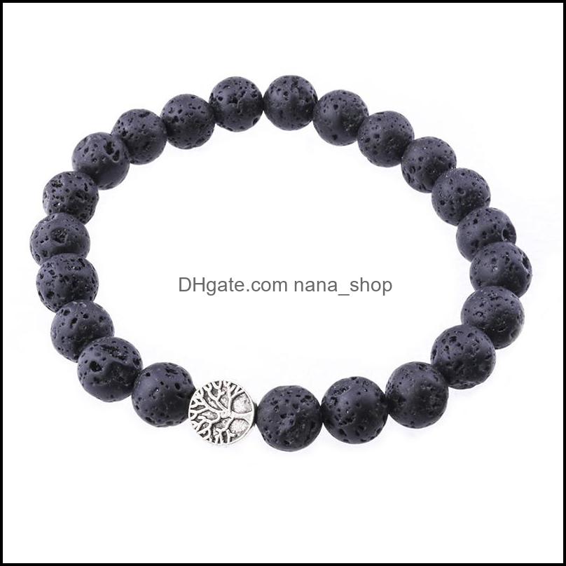 Beaded Strands Bracelets Jewelry Diy 8Mm Black Lava Stone Tree Of Life Bracelet Aromatherapy Essential Oil Diffuser Stretch Yoga Drop Deliv
Beaded Strands Bracelets Jewelry Diy 8Mm Black Lava Stone Tree Of Life Bracelet Aromatherapy Essential Oil Diffuser Stretch Yoga Drop Deliv