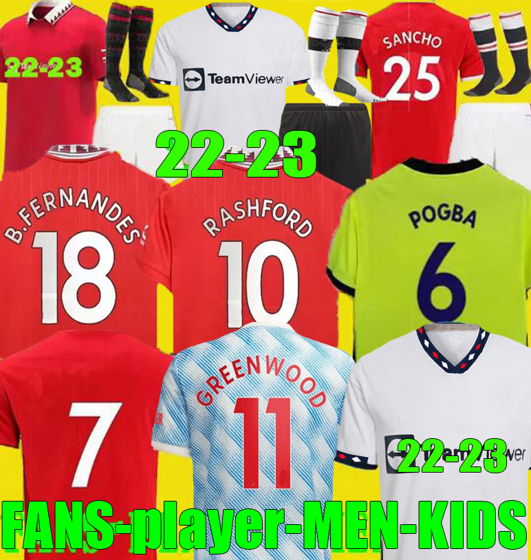 21 22 23 MANCHESTER SANCHO soccer jerseys UNITED Fans Player version MAN BRUNO FERNANDES POGBA RASHFORD UTD football shirts 2021 2022 FRED CAVANI kids kit set uniform, 22/23 away
21 22 23 MANCHESTER SANCHO soccer jerseys UNITED Fans Player version MAN BRUNO FERNANDES POGBA RASHFORD UTD football shirts 2021 2022 FRED CAVANI kids kit set uniform, 22/23 away