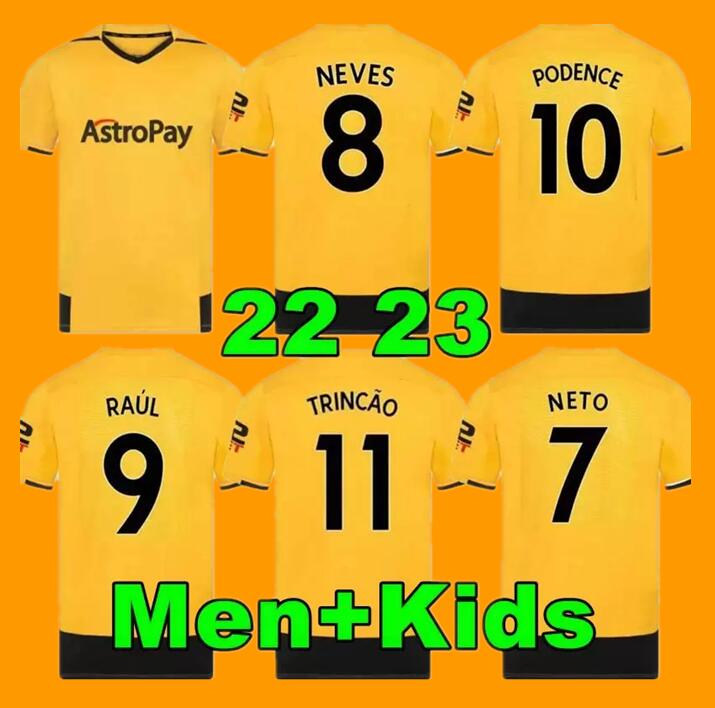 22 23 Wolves Soccer Jerseys RAUL SEMEDO NETO NEVES TRINCAO 2022 2023 Wanderers J OTTO PODENCE GIBBS HEE CHAN Wolverhamptons Football Shirts Men Kit Kids uniform gsa
22 23 Wolves Soccer Jerseys RAUL SEMEDO NETO NEVES TRINCAO 2022 2023 Wanderers J OTTO PODENCE GIBBS HEE CHAN Wolverhamptons Football Shirts Men Kit Kids uniform gsa
