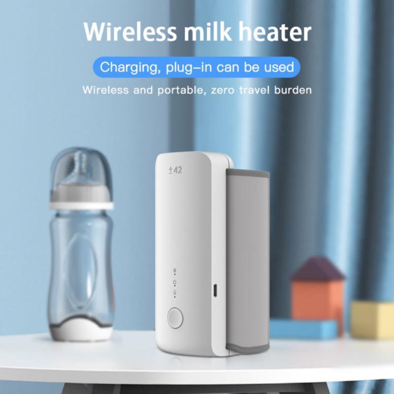 USB 5V Milk Bottle Warmers Portable Wireless Rechargeable Baby Milk Water Heater Night Constant Temperature Milk Sell 220512