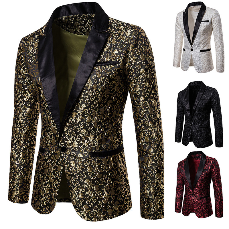 Men' Tracksuits Floral Party Dress Suit Stylish Dinner Jacket Wedding Blazer Prom Tuxedo 220826, Black
Men' Tracksuits Floral Party Dress Suit Stylish Dinner Jacket Wedding Blazer Prom Tuxedo 220826, Black