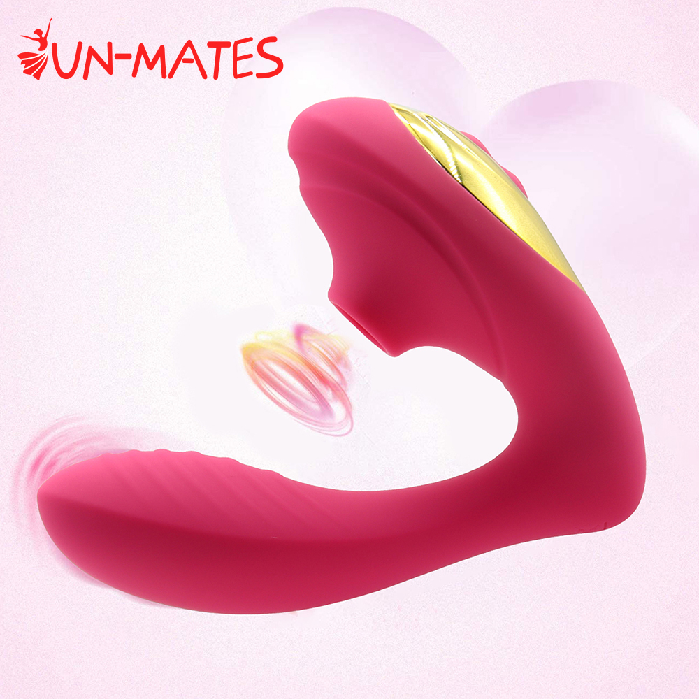 2 en 1 vibrateur de succion clitoridrique pour femmes clitoris clitoris stimuleur vide stimulateur USB Dildo Sexy Toys pour adultes
