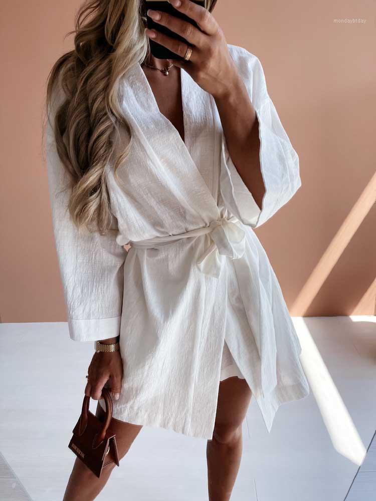 Casual Dresses Women' Loose OL Short Dress Female V Neck Long Sleeve Solid Slash Cotton Linen Blouse Mini WDC7876, Khaki
Casual Dresses Women' Loose OL Short Dress Female V Neck Long Sleeve Solid Slash Cotton Linen Blouse Mini WDC7876, Khaki