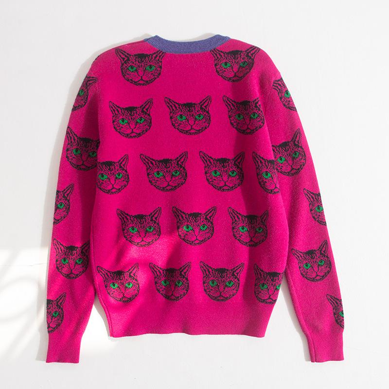 Women' Sweaters High Quality Runway Designer Cat Print Knitted Pullovers Women Autumn Winter Long Sleeve Harajuku Sweet Jumper PulloverWome, Orange
Women' Sweaters High Quality Runway Designer Cat Print Knitted Pullovers Women Autumn Winter Long Sleeve Harajuku Sweet Jumper PulloverWome, Orange