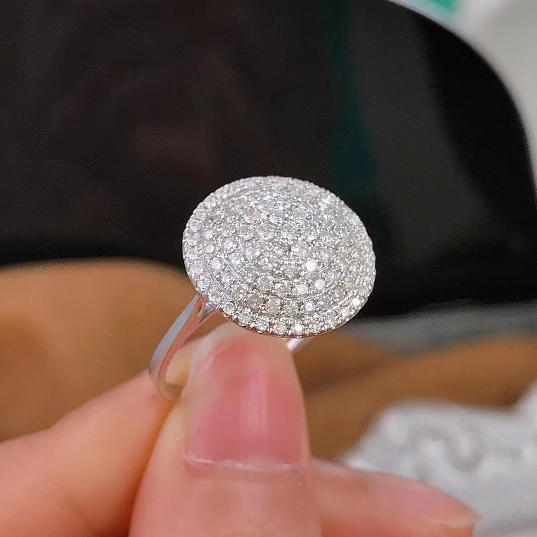 Stunning Sterg Sier Wedding Rings: Pave White 5A Cubic Zirconia CZ Dia Party Engagement Band Ring Gift