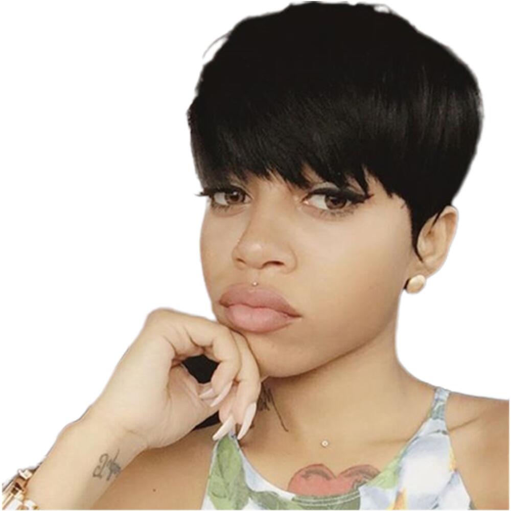 Short Pixie Cut Straight Wig Peruvian Remy Human Hair Wigs For Black Women Glueless Machine Made Wig, #1b
Short Pixie Cut Straight Wig Peruvian Remy Human Hair Wigs For Black Women Glueless Machine Made Wig, #1b