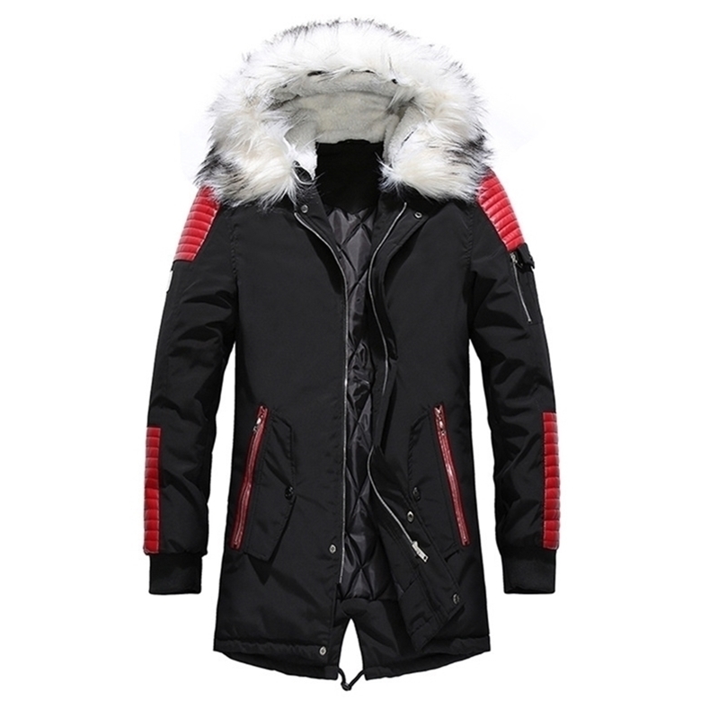 Men's Winter Long Parkas Thick Hooded Fur Collar Coats Men Overcoats Casual Cotton Jackets Male Warm Outerwear Jackets 201210, Ddt40blue
Men's Winter Long Parkas Thick Hooded Fur Collar Coats Men Overcoats Casual Cotton Jackets Male Warm Outerwear Jackets 201210, Ddt40blue