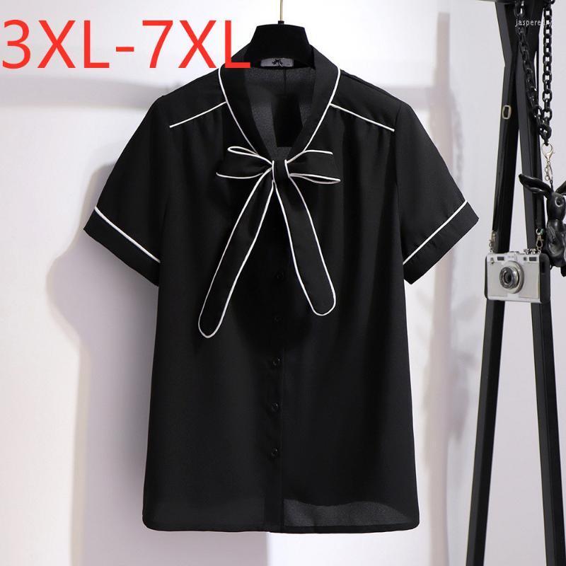 Women's Plus Size T-Shirt Summer Tops For Women Large Blouse Loose Casual Short Sleeve Bow Black Shirt 3XL 5XL 6XL 7XLWomen's Jasp22
Women's Plus Size T-Shirt Summer Tops For Women Large Blouse Loose Casual Short Sleeve Bow Black Shirt 3XL 5XL 6XL 7XLWomen's Jasp22