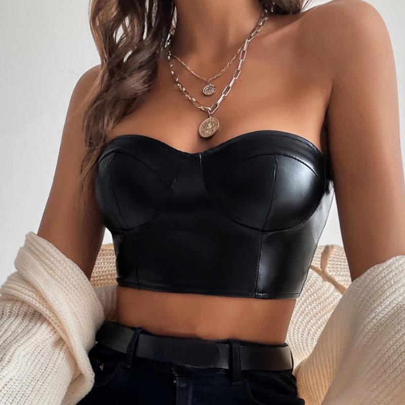 Racing Jackets Faux Leather Bra Sexy Lingerie Shiny Fashion Black Top Underwear Seamless Bras Female Strapless BrassiereRacing
Racing Jackets Faux Leather Bra Sexy Lingerie Shiny Fashion Black Top Underwear Seamless Bras Female Strapless BrassiereRacing