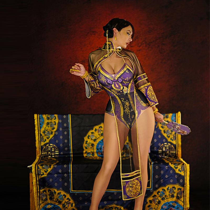 Stage Wear Chinese Style Dancing Costume Female Sexy See Through Cheongsam Cosplay Clothing Nightclub Gogo Dance Rave Outfit VDB4210Stage, Yellow
Stage Wear Chinese Style Dancing Costume Female Sexy See Through Cheongsam Cosplay Clothing Nightclub Gogo Dance Rave Outfit VDB4210Stage, Yellow