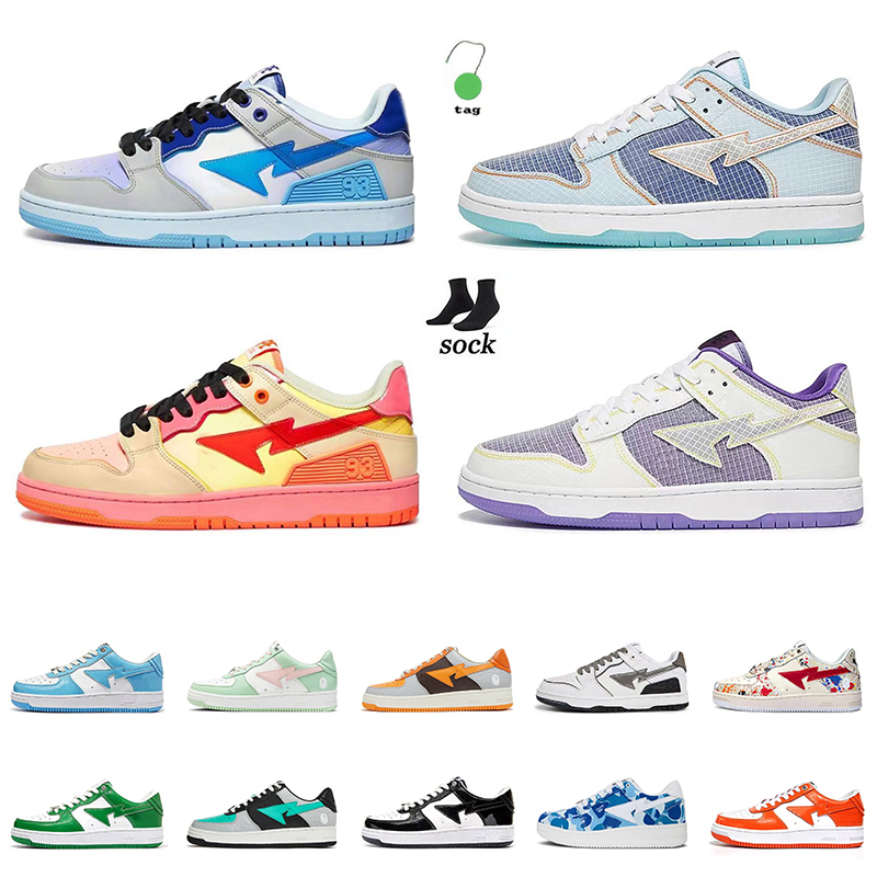 Designer New Bapestas Star Sk8 Running Shoes Top Leather Platform Trainers With Socks Mens Women White Black ABC UNC Union Blue Camo Low Sneakers Outdoor, B13
Designer New Bapestas Star Sk8 Running Shoes Top Leather Platform Trainers With Socks Mens Women White Black ABC UNC Union Blue Camo Low Sneakers Outdoor, B13
