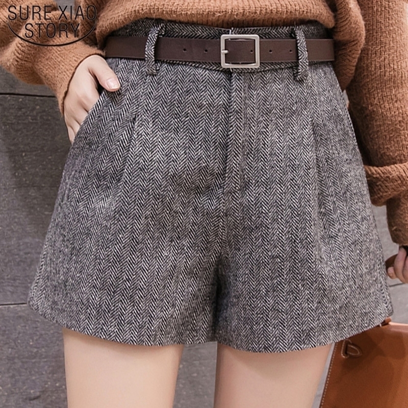 Casual Women Clothing Autumn and Winter High Waist Shorts Fashion Women Shorts Sashes Pockets Wide Leg Shorts 5636 50 Y200403, Gray
Casual Women Clothing Autumn and Winter High Waist Shorts Fashion Women Shorts Sashes Pockets Wide Leg Shorts 5636 50 Y200403, Gray