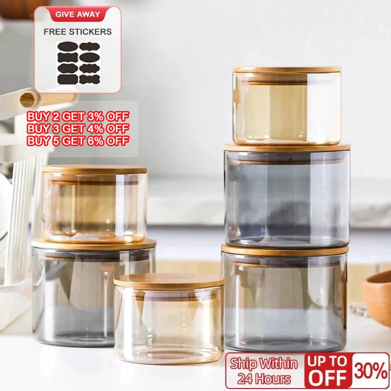 Storage Bottles & Jars Wood Lid Glass Sealed Bottle Tank High Borosilicate Tea Household Kitchen
Storage Bottles & Jars Wood Lid Glass Sealed Bottle Tank High Borosilicate Tea Household Kitchen