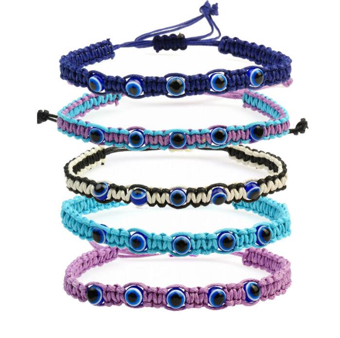 Handmade Beaded Strands Bracelet Turkey Blue Evil eye Charm Bracelet For Women Braided String Rope Fatima Beads Chain Bangle Fashion Jewelry
Handmade Beaded Strands Bracelet Turkey Blue Evil eye Charm Bracelet For Women Braided String Rope Fatima Beads Chain Bangle Fashion Jewelry