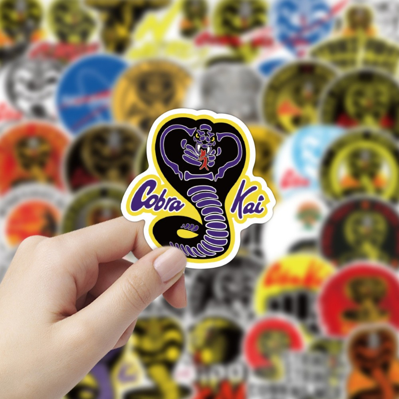 50Pcs/Lot Cobra Kai sticker Graffiti Kids Toy Skateboard car Motorcycle Bicycle Sticker Decals Wholesale