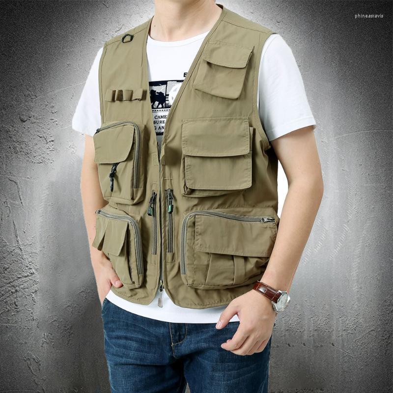 Men's Vests Men's Fashion Clothing Summer Vest Jacket Outdoor Sports Coat Fishing Traveling Trekking Multi-Pockets Lightweight ThinMen's, Green 
Men's Vests Men's Fashion Clothing Summer Vest Jacket Outdoor Sports Coat Fishing Traveling Trekking Multi-Pockets Lightweight ThinMen's, Green