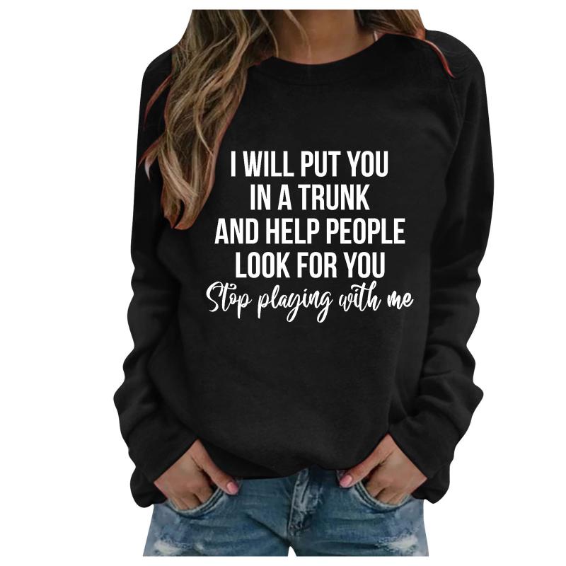 Women's Hoodies & Sweatshirts Womens Letters Print Sweatshirt Long Sleeve Hoodie Brand 2022 Ladies Slouch Pullover Harajuku Jumper TopsWomen, Bk
Women's Hoodies & Sweatshirts Womens Letters Print Sweatshirt Long Sleeve Hoodie Brand 2022 Ladies Slouch Pullover Harajuku Jumper TopsWomen, Bk