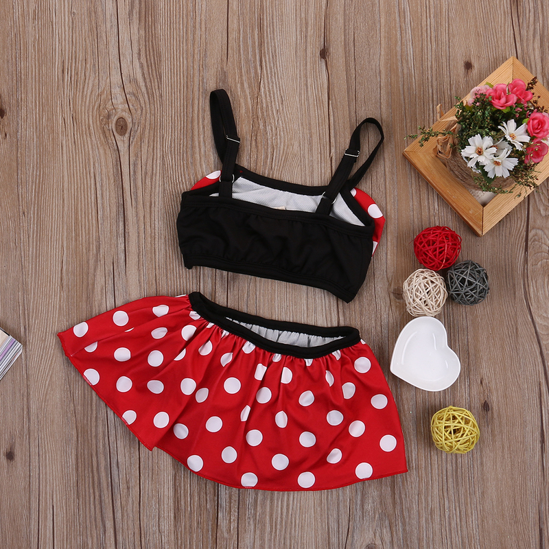 est Baby Children Girls Bikini Set Bow Polka Dot Two Piece Swimsuit Swimwear 0 5Years Toddler Kids Girl Summer Bathing Suit 220530