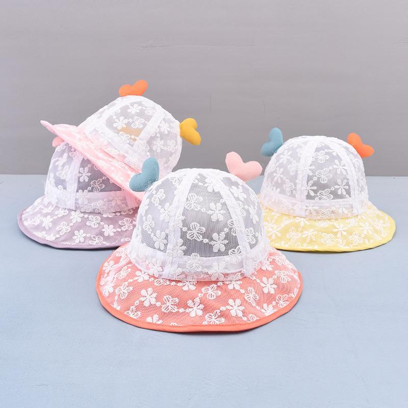 Berets Colorful Love Heart Mesh Cotton Bucket Hat Fisherman Outdoor Travel Sun Cap Hats For Child Boy And Girl 77, Yellow 
Berets Colorful Love Heart Mesh Cotton Bucket Hat Fisherman Outdoor Travel Sun Cap Hats For Child Boy And Girl 77, Yellow