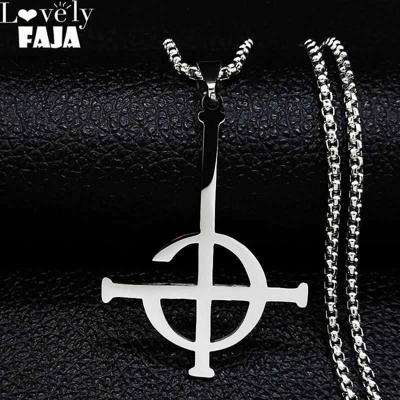Ghost Bc Nameless Stainless Steel Necklace Ghoul Band Pope Emeritus Symbol Mask Grucifix Poster Necklaces Jewelry N643s03
Ghost Bc Nameless Stainless Steel Necklace Ghoul Band Pope Emeritus Symbol Mask Grucifix Poster Necklaces Jewelry N643s03