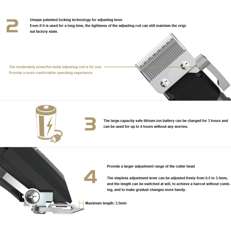 Professional Hair Clipper Cordless cut Machine For Men Barber Shop Electric Trimmer 220623