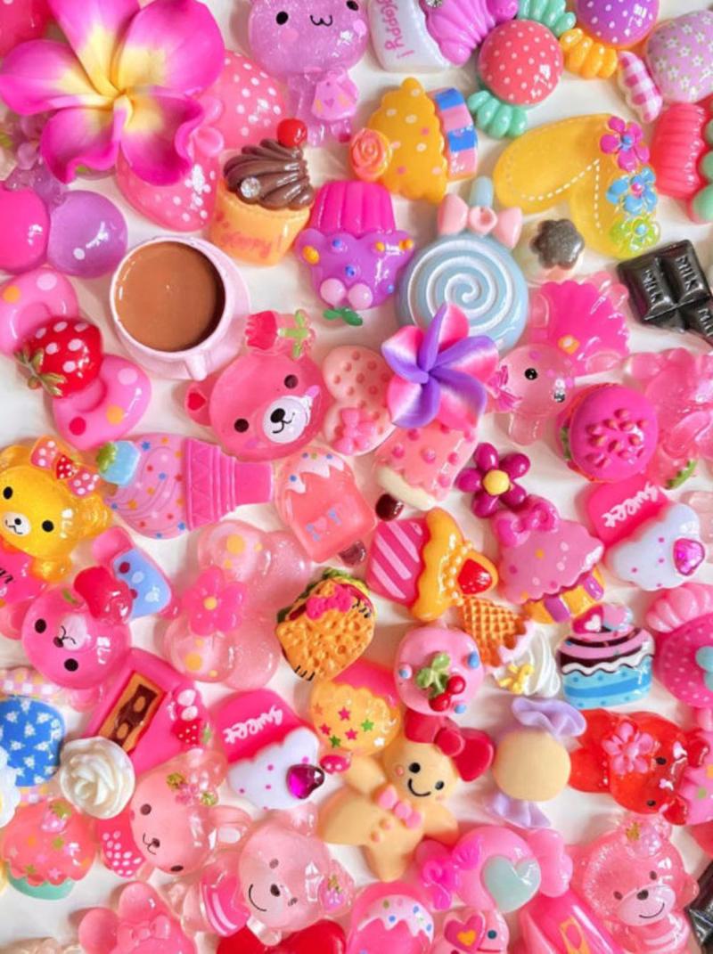 Nail Art Decorations 50Pcs/Lot Kawaii Charms Flower/Gummy Bear/ Random Charm Cabochon For Decoration Cute 50 Pc Lot BulkNail
Nail Art Decorations 50Pcs/Lot Kawaii Charms Flower/Gummy Bear/ Random Charm Cabochon For Decoration Cute 50 Pc Lot BulkNail