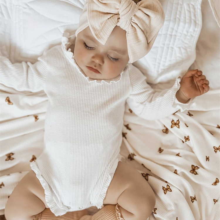 2Pcs Infant Baby Girl Clothes Set Waffle Cotton Ruffle born Vest Romper Tops Bloomer Shorts Suit Baby Summer Outfits Clothing 220509