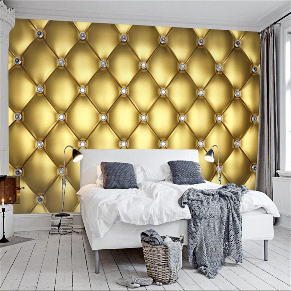 Custom 3D Stereoscopic Large Diamond 3D Photo Wallpapers for Living Room Bedroom TV Background Mural Wall Papers Home Decor