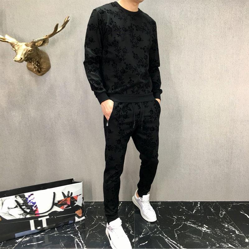Men's Tracksuits Mens Fashion Emboss Flowers Bling Sweatshirts/long Sleeve T Shirt With Pants/fashion Leisure JoggerMen's, Black
Men's Tracksuits Mens Fashion Emboss Flowers Bling Sweatshirts/long Sleeve T Shirt With Pants/fashion Leisure JoggerMen's, Black