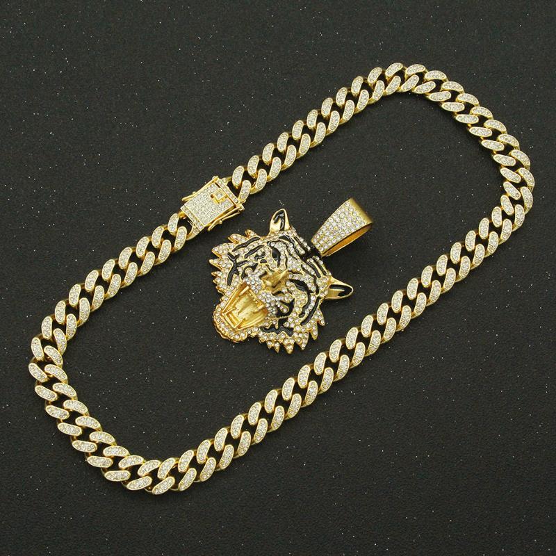 Pendant Necklaces Hip Hop Iced Out Cuban Chains Bling Diamond Animal Tiger Mens Miami Gold Chain Charm Jewelry Choker GiftsPendant
Pendant Necklaces Hip Hop Iced Out Cuban Chains Bling Diamond Animal Tiger Mens Miami Gold Chain Charm Jewelry Choker GiftsPendant