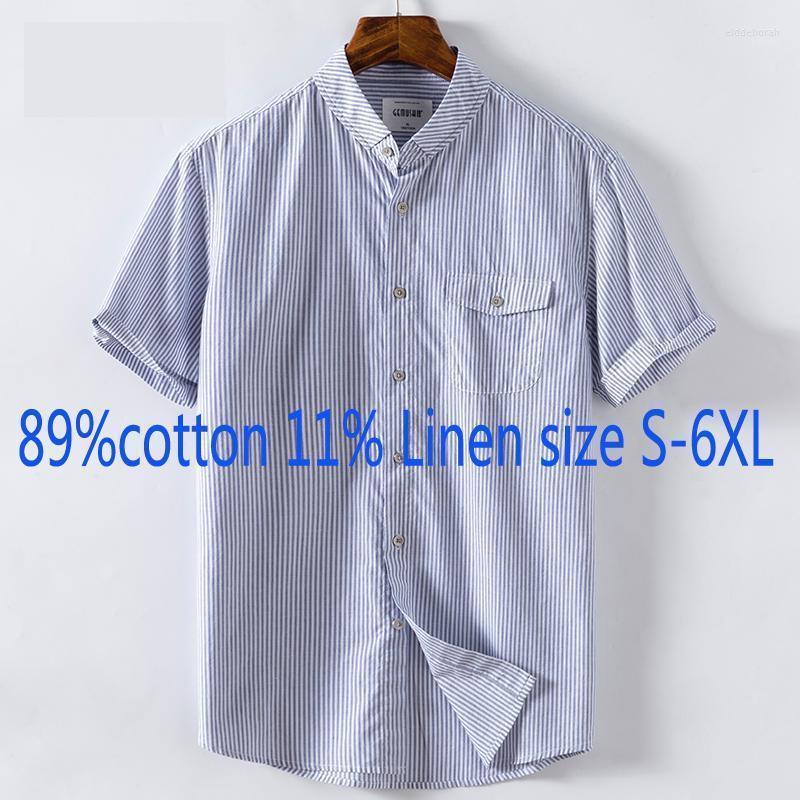Men' Casual Shirts Arrival Fashion Men Short Sleeve Large Loose Cotton Linen Breathable Thin Striped Plus Size M -3XL 4XL5XL6XLMen' Eldd, Tm23
Men' Casual Shirts Arrival Fashion Men Short Sleeve Large Loose Cotton Linen Breathable Thin Striped Plus Size M -3XL 4XL5XL6XLMen' Eldd, Tm23