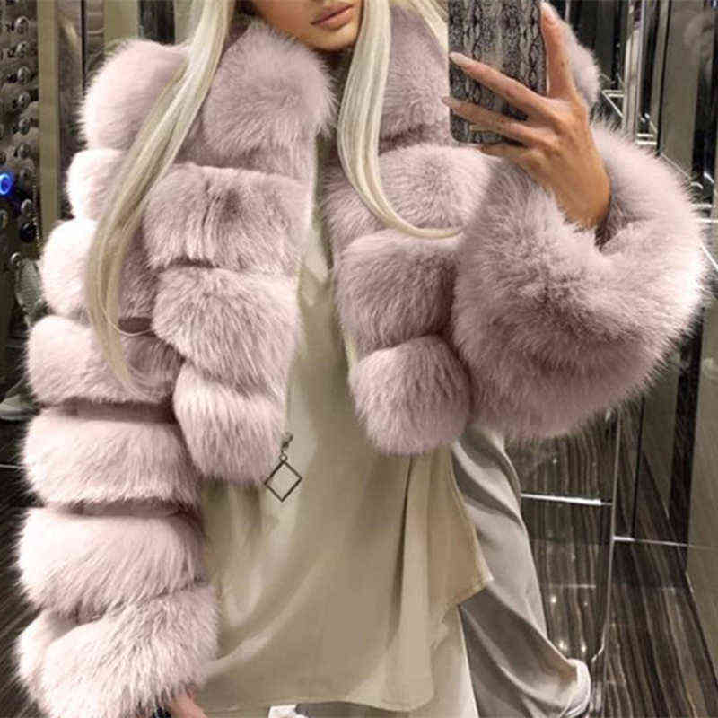 European and American Luxury Women's Short Section Sleeves Faux Fur Jacket Black White Red Women's Winter Warm Jacket T220810, Sky blue
European and American Luxury Women's Short Section Sleeves Faux Fur Jacket Black White Red Women's Winter Warm Jacket T220810, Sky blue