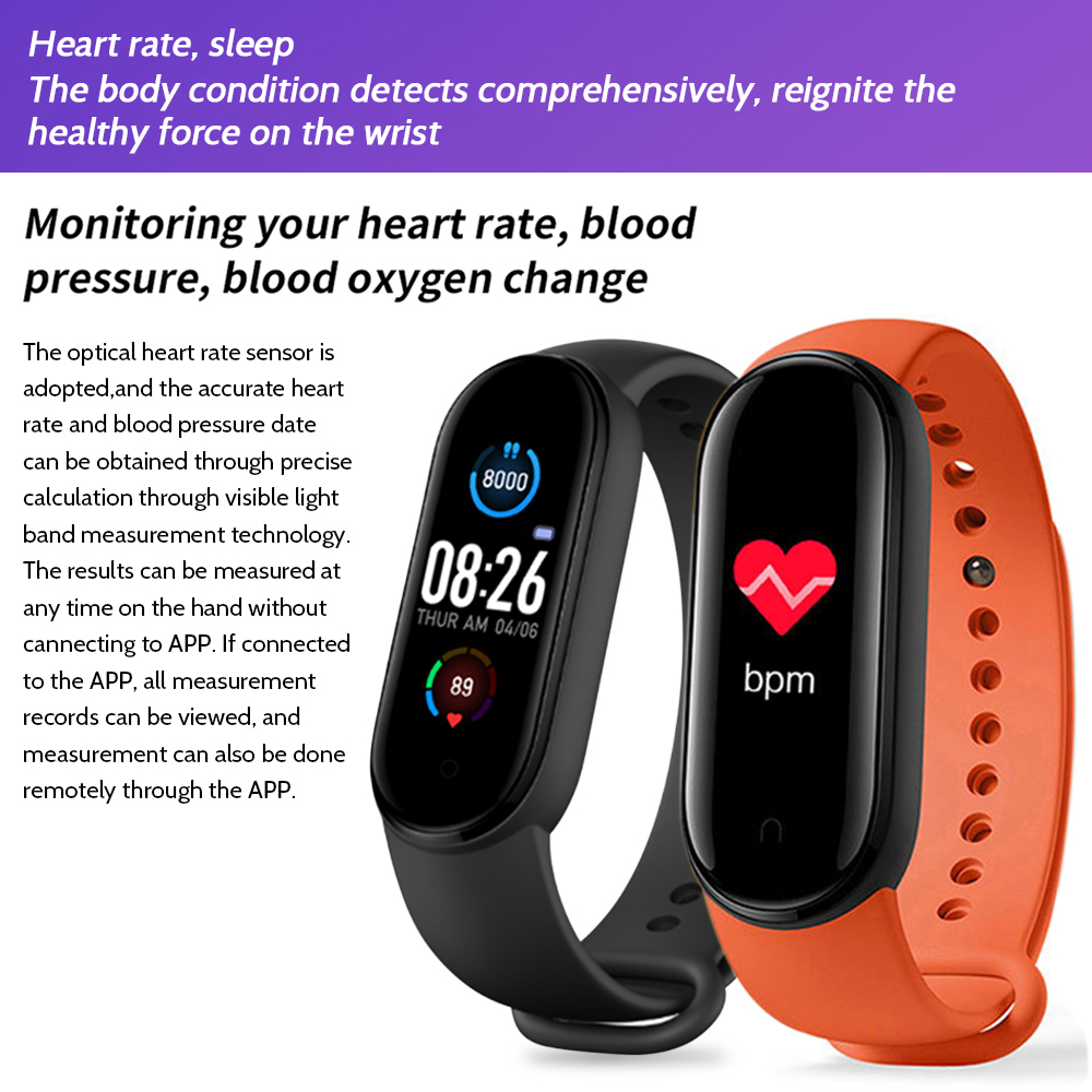 Bluetooth Smart Watch Sports Bracelet Fitness Tracker Waterproof Wristband Sports Heart Rate Monitor Blood Pressure Smartwatch for Men Women