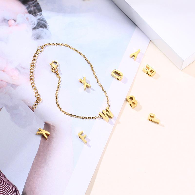 Link Chain Initial Letter Bracelet For Women Stainless Steel Gold Color Femme Christmas Gifts Adjustable ChainLink
Link Chain Initial Letter Bracelet For Women Stainless Steel Gold Color Femme Christmas Gifts Adjustable ChainLink