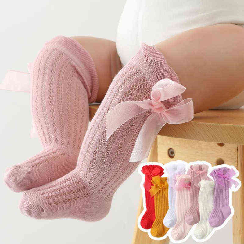 Summer Newborn Baby Girls Socks With Bowknot Soft Thin Mesh Knee High Fishnet Children Cotton Ribbed Ruffles Stockings L220716, White
Summer Newborn Baby Girls Socks With Bowknot Soft Thin Mesh Knee High Fishnet Children Cotton Ribbed Ruffles Stockings L220716, White