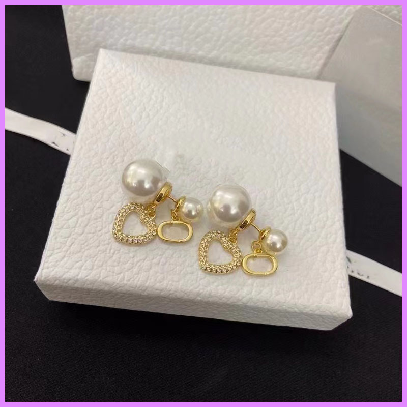 Women Fashion Earrings Gold With Diamonds Earring Designer Jewelry Womens Pearl Ear Studs For Party Heart Ladies Earrings D223188F
Women Fashion Earrings Gold With Diamonds Earring Designer Jewelry Womens Pearl Ear Studs For Party Heart Ladies Earrings D223188F