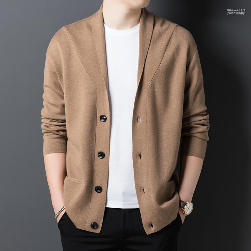 Design Male Buttons Up Cardigan Fashion Turn-Down Collar Wool Sweater Long Sleeve Man Knitwear Coat Men' Sweaters Time22, Black
Design Male Buttons Up Cardigan Fashion Turn-Down Collar Wool Sweater Long Sleeve Man Knitwear Coat Men' Sweaters Time22, Black