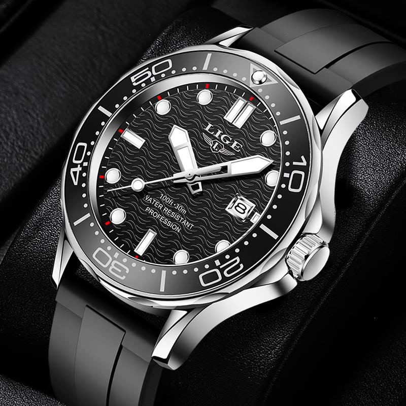 Men Watches Silicone Strap Sport Waterproof Quartz Wrist Watch For Mens Fashion Rotating Bezel Date, Gold black6
Men Watches Silicone Strap Sport Waterproof Quartz Wrist Watch For Mens Fashion Rotating Bezel Date, Gold black6