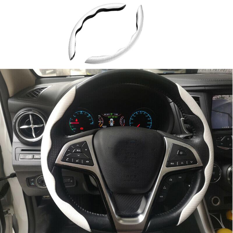 Steering Wheel Covers Brand Car Cover Carbon Fiber Look White And The Other One On Right For More Convenient UsageSteering
Steering Wheel Covers Brand Car Cover Carbon Fiber Look White And The Other One On Right For More Convenient UsageSteering