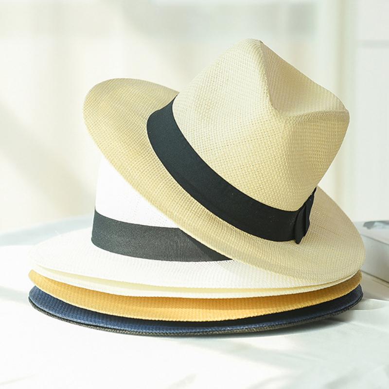 Stingy Brim Hats HT2261 2022 Summer For Men Women Straw Panama Solid Plain Wide Beach With Band Unisex Fedora Sun Hat, White
Stingy Brim Hats HT2261 2022 Summer For Men Women Straw Panama Solid Plain Wide Beach With Band Unisex Fedora Sun Hat, White